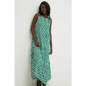 Answear Lab rochie culoarea verde, maxi, evazati imagine