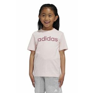 adidas tricou de bumbac pentru copii LK LIN CO TEE culoarea roz, IW0874 imagine