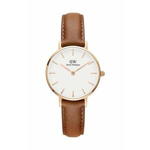 Daniel Wellington ceas Petite 28 Durham culoarea portocaliu imagine