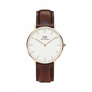 Daniel Wellington ceas Classic 36 Bristol culoarea maro imagine