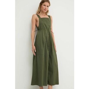 Answear Lab rochie culoarea verde, maxi, evazati imagine