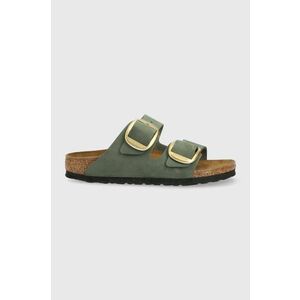 Birkenstock papuci din nubuc Arizona culoarea verde, 1025367 imagine