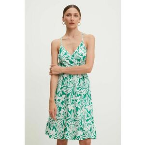 Answear Lab rochie culoarea verde, mini, evazati imagine