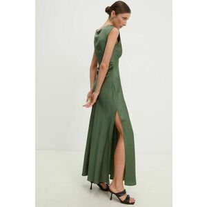 Answear Lab rochie culoarea verde, maxi, evazati imagine