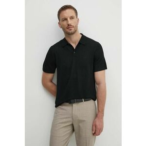 Michael Kors polo din lână culoarea negru, neted, CT460C47AP imagine