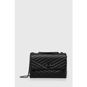 Tory Burch poseta de piele culoarea negru imagine