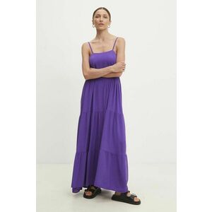 Answear Lab rochie culoarea violet, maxi, evazati imagine