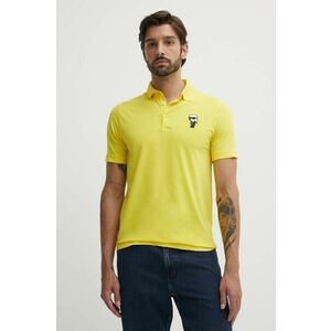 Karl Lagerfeld tricou polo barbati, culoarea turcoaz, cu imprimeu, 542221.745022 imagine