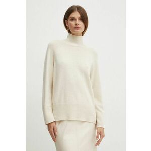 Marella pulover din amestec de lana femei, culoarea bej, cu turtleneck, 2423366184200 imagine