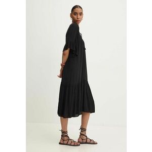 Answear Lab rochie culoarea negru, midi, evazati imagine