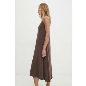 Answear Lab rochie culoarea maro, midi, evazati imagine