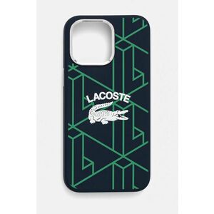 Lacoste Husă pentru telefon iPhone 15 Pro Max 6.7 culoarea albastru marin, LCHMP15XSBIV imagine