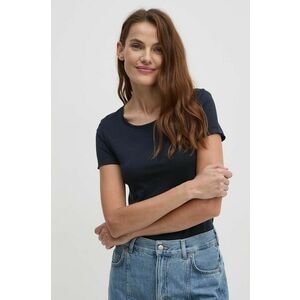 Sisley tricou femei, culoarea albastru marin imagine