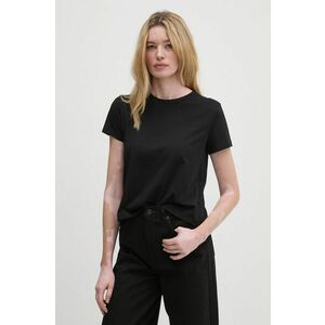 Sisley tricou din bumbac femei, culoarea negru imagine