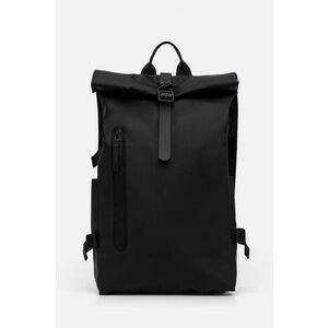 Rains rucsac Rolltop Rucksack Large W3 culoarea negru, mare, neted, 14590-01 imagine