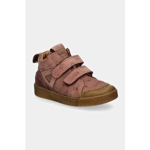 Froddo pantofi din piele intoarsa pentru copii ROSARIO HIGH-TOP culoarea roz, G2110134 imagine