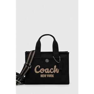 Coach poseta culoarea negru imagine