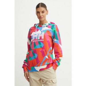 Helly Hansen hanorac de bumbac HH LOGO femei, cu glugă, modelator, 30398 imagine