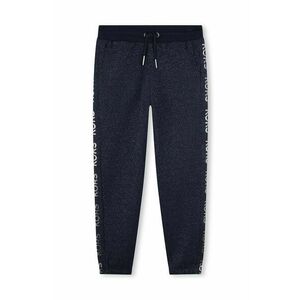 Michael Kors pantaloni de trening pentru copii culoarea albastru marin, cu imprimeu, R30177 imagine