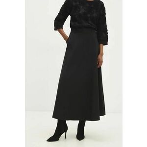 Answear Lab fusta culoarea negru, maxi, evazati imagine