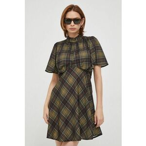 Barbour rochie culoarea verde, mini, evazati imagine