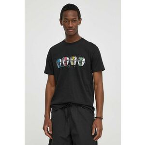 PS Paul Smith tricou din bumbac barbati, culoarea negru, cu imprimeu imagine