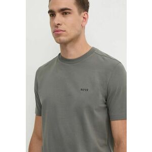 Boss Green tricou barbati, culoarea gri, cu imprimeu, 50506373 imagine