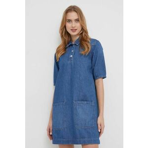 Pepe Jeans rochie jeans mini, drept imagine