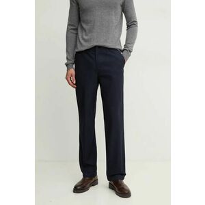 Lacoste pantaloni de bumbac culoarea albastru marin, drept, HH7202 imagine