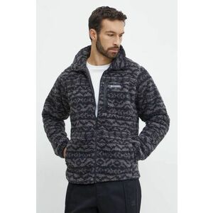 Columbia geaca Winter Pass Printed Fleece barbati, culoarea gri, de tranzitie, oversize, 2097841 imagine