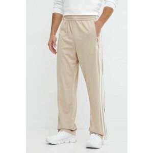 adidas Originals pantaloni de trening Adicolor Classics Firebird culoarea bej, cu imprimeu, IY9894 imagine