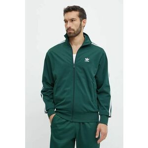 adidas Originals bluza Adicolor Classics Firebird barbati, culoarea verde, cu imprimeu, IY9892 imagine