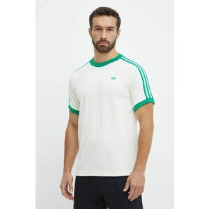 adidas Originals tricou Cali Tee barbati, culoarea bej, modelator, JN5965 imagine