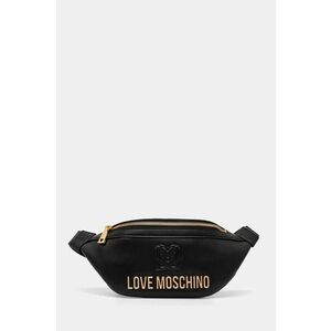 Love Moschino borseta de piele culoarea negru, JC4363PP0L imagine