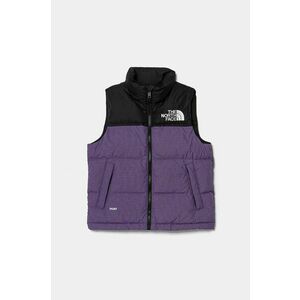 The North Face vesta de puf pentru copii TEEN 1996 RETRO NUPTSE VEST culoarea violet, NF0A8A4B6KO1 imagine