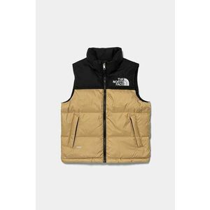 The North Face vesta de puf pentru copii TEEN 1996 RETRO NUPTSE VEST culoarea verde, NF0A8A4BLK51 imagine