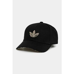 adidas Originals șapcă de baseball din bumbac Leopard culoarea negru, cu imprimeu, IY4102 imagine