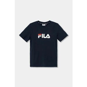 Fila tricou de bumbac pentru copii culoarea albastru marin, cu imprimeu imagine