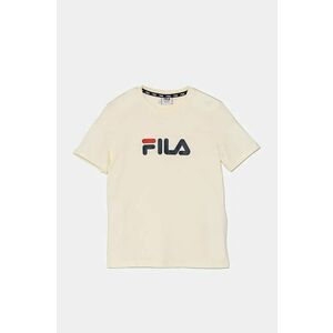 Fila tricou de bumbac pentru copii culoarea bej, cu imprimeu imagine