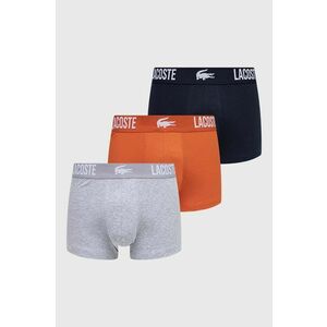 Lacoste boxeri 3-pack barbati, culoarea gri imagine