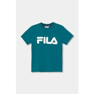 Fila tricou de bumbac pentru copii culoarea verde, cu imprimeu imagine