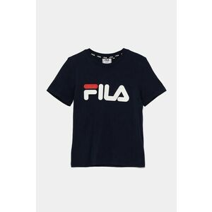 Fila tricou de bumbac pentru copii culoarea albastru marin, cu imprimeu imagine