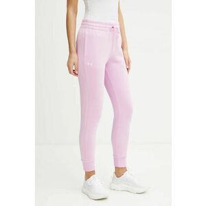 Under Armour pantaloni de trening culoarea violet, neted, 1379438 imagine