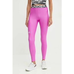 Under Armour leggins de antrenament HG Authentics culoarea negru, cu imprimeu, 1383559 imagine