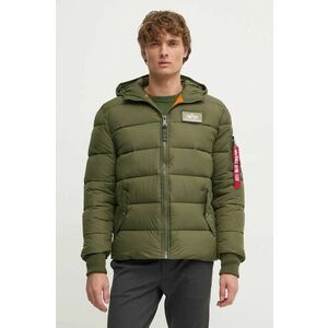 Alpha Industries geaca barbati, culoarea verde, de iarna imagine