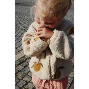 Konges Sløjd geaca copii JODY TEDDY JACKET GRS culoarea bej, KS101242 imagine