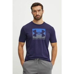 Under Armour tricou BOXED SPORTS UPDATED barbati, culoarea albastru marin, cu imprimeu, 1386793 imagine