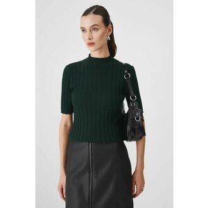 Medicine tricou femei, culoarea verde, cu turtleneck imagine