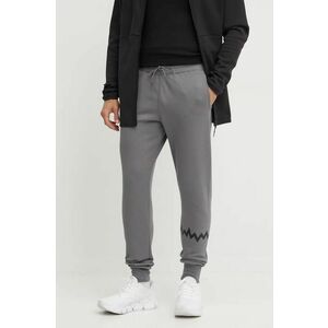 Puma pantaloni de trening Hoops culoarea gri, cu imprimeu, 676649 imagine