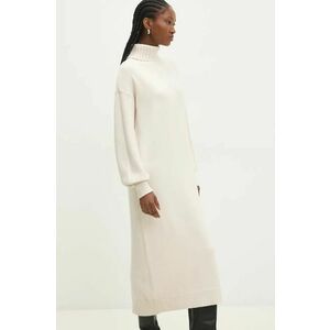 Answear Lab rochie culoarea bej, midi, oversize imagine